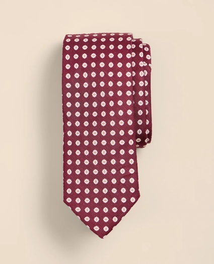 Silk Linen Flower Tie