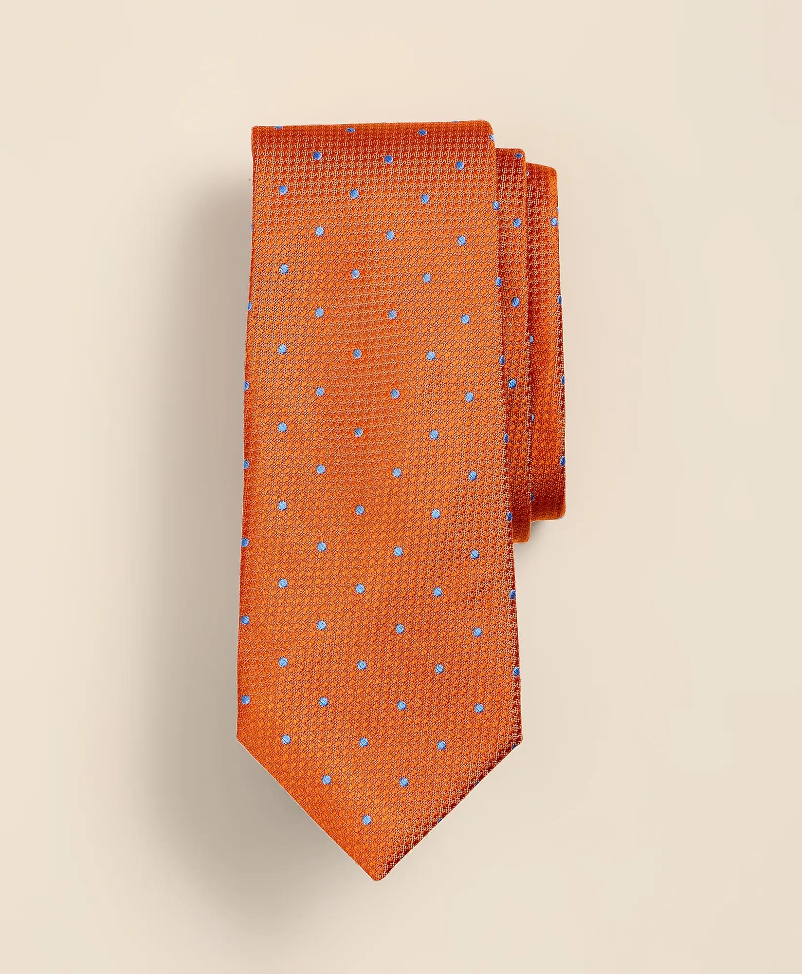 Silk Basketweave Dot Tie, image 1