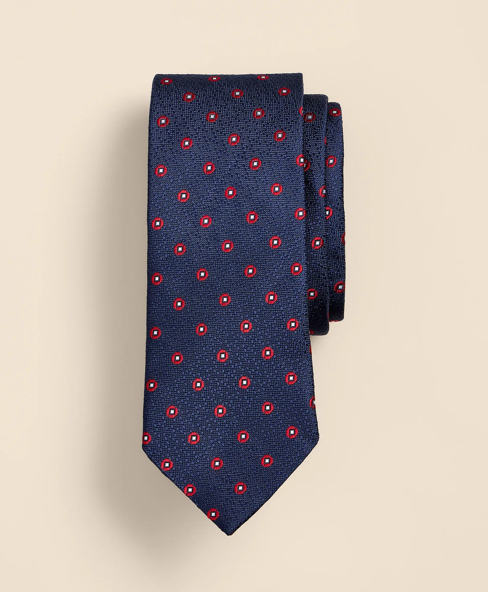 Silk Stardot Tie, image 1