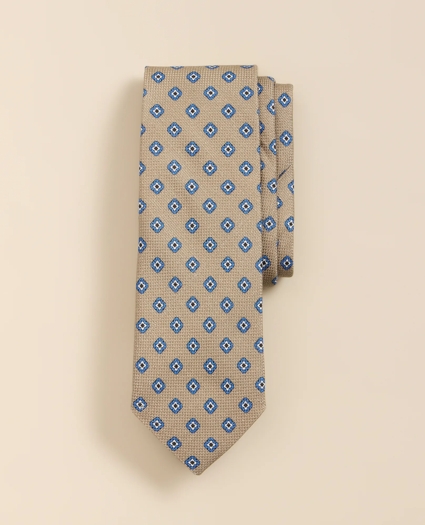 Cotton-Silk Square Flower Tie