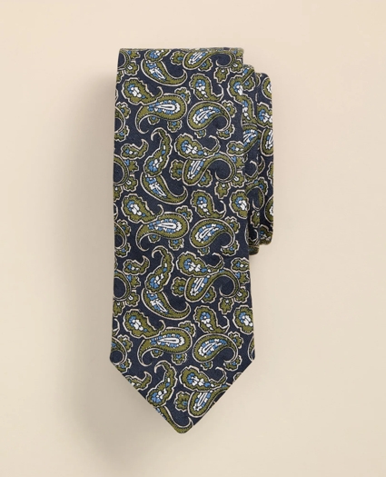 Linen Paisley Tie