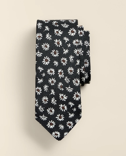 Linen-Silk Daisy Tie