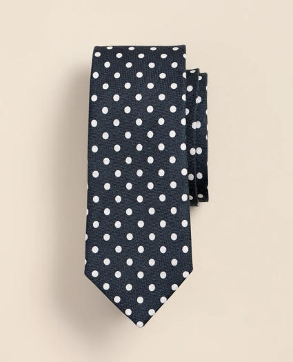 Silk-Linen Dot Tie