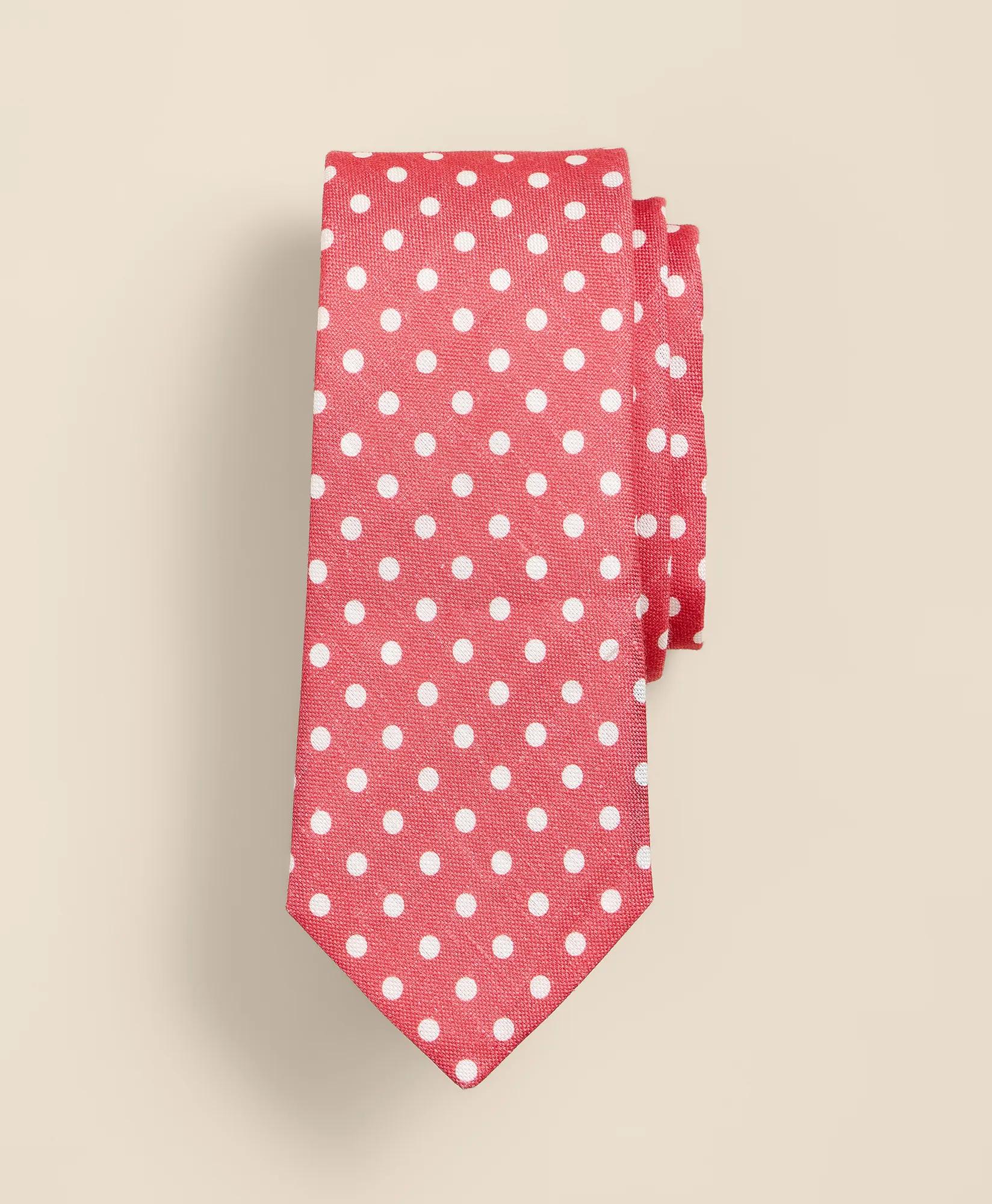 Linen-Silk Dot Tie, image 1