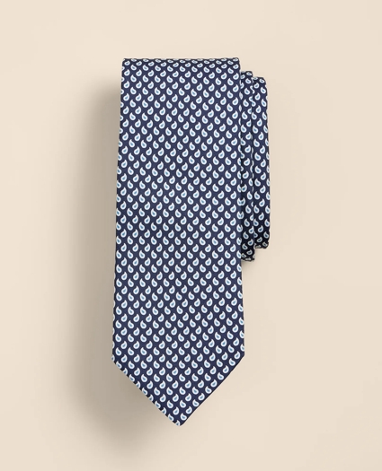 Silk Pine Foulard Tie