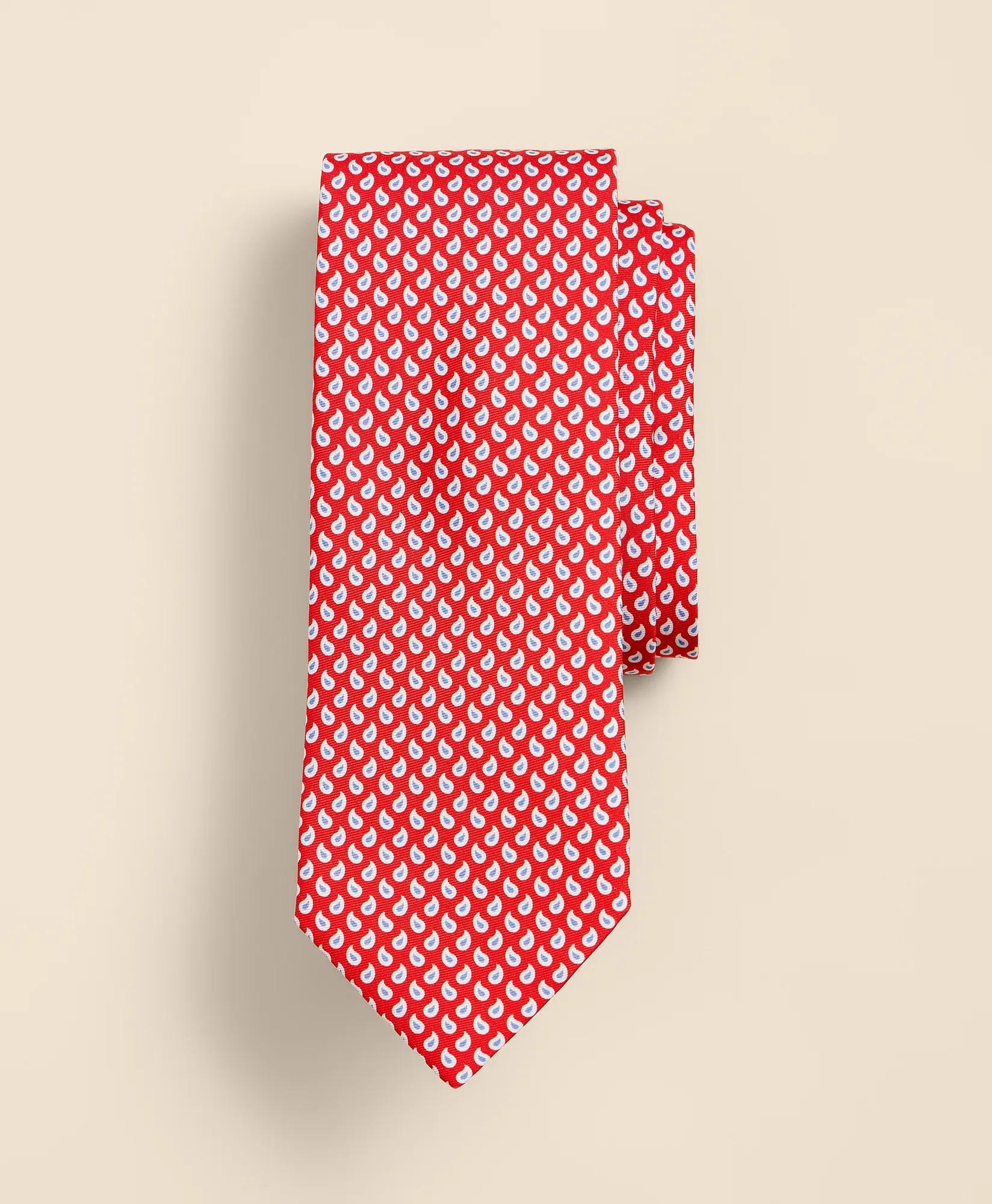 Silk Pine Foulard Tie, image 1