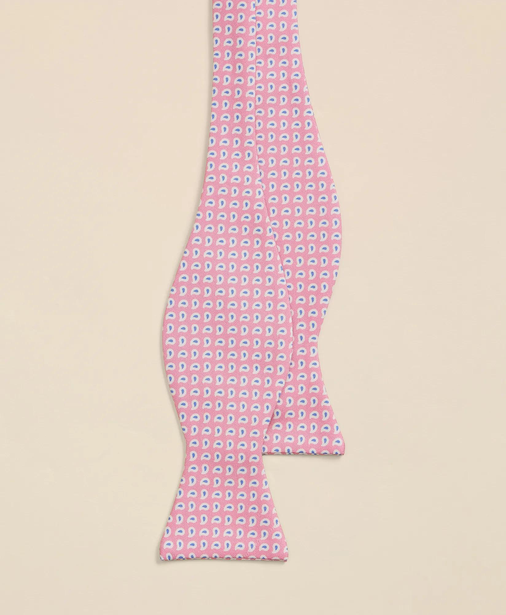 Silk Mini Paisley Bow Tie, image 2