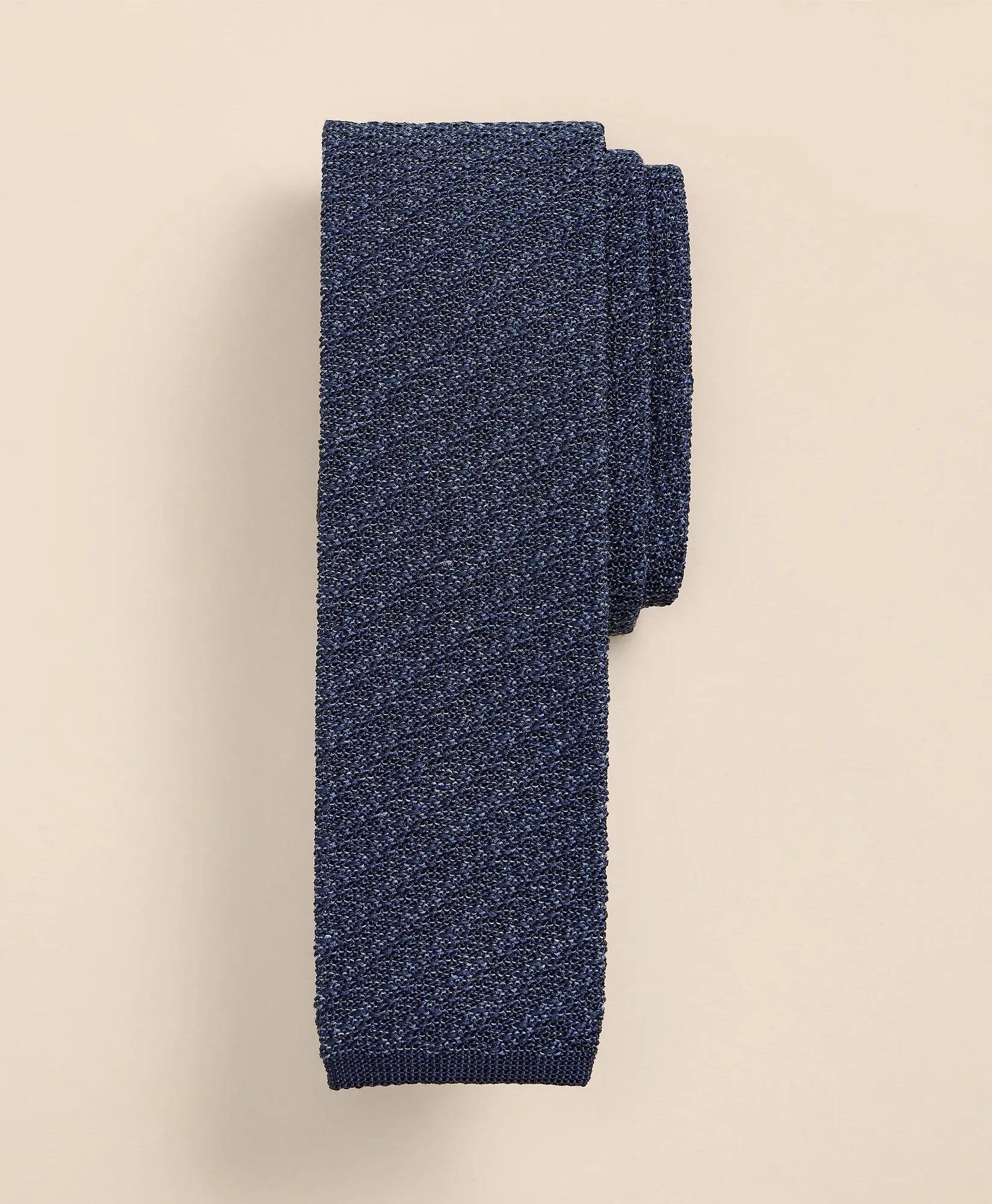 Silk-Linen Melange Tie, image 1