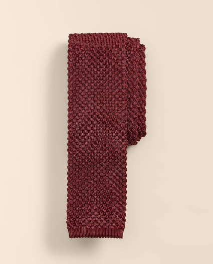 Silk Textured Knit Tie