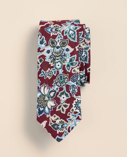 Linen Paisley Tie