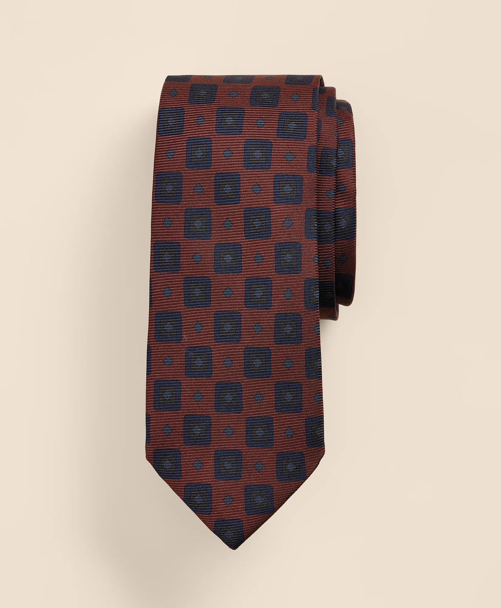 Silk Geometric Tie, image 1