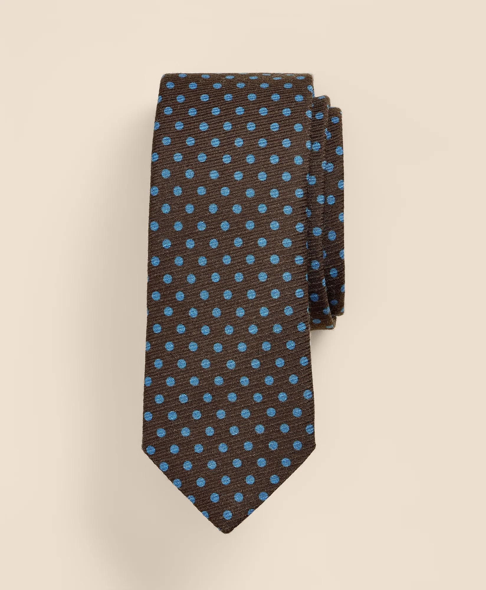 Wool-Blend Dot Tie, image 1