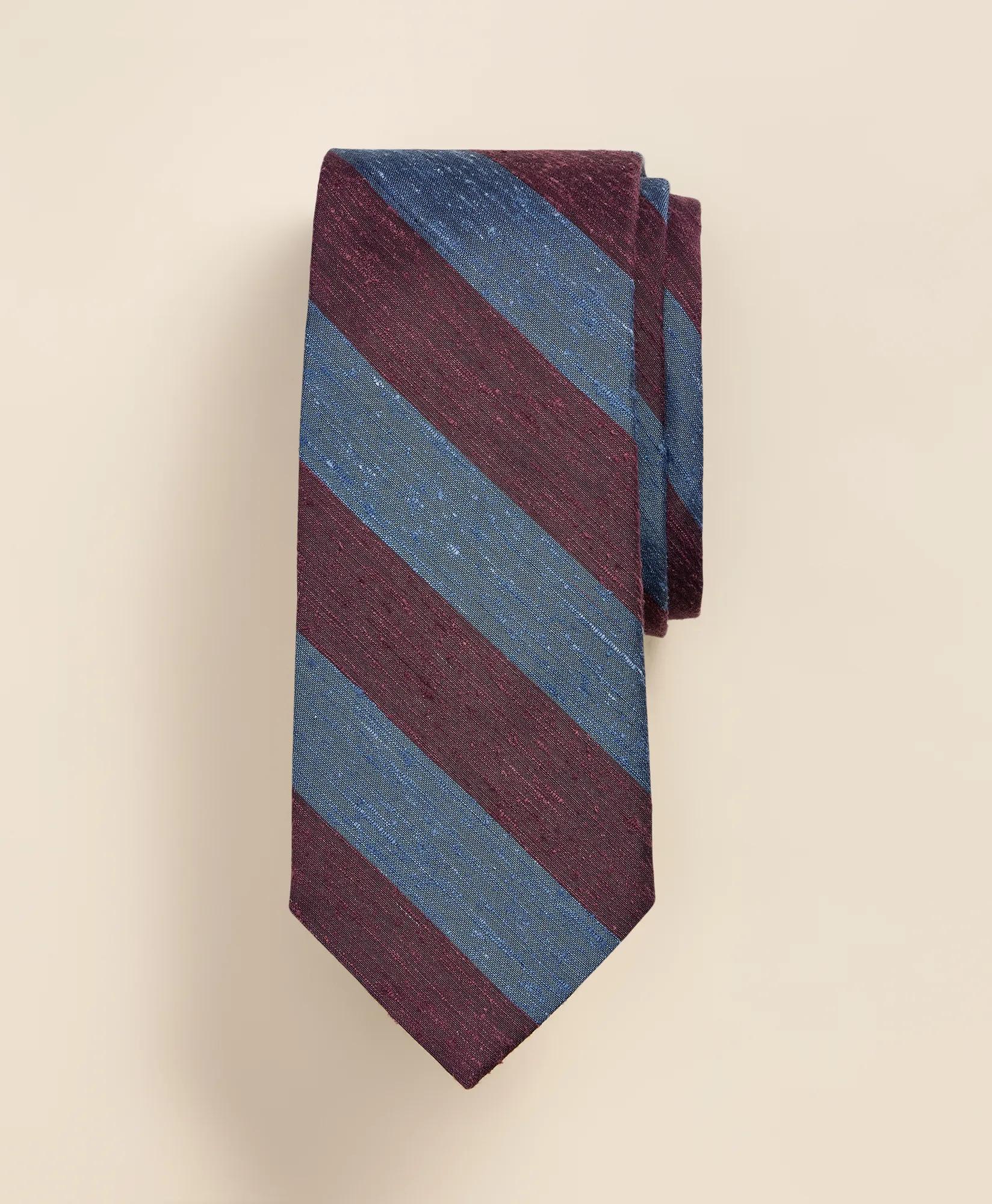 Silk Striped Tie, image 1