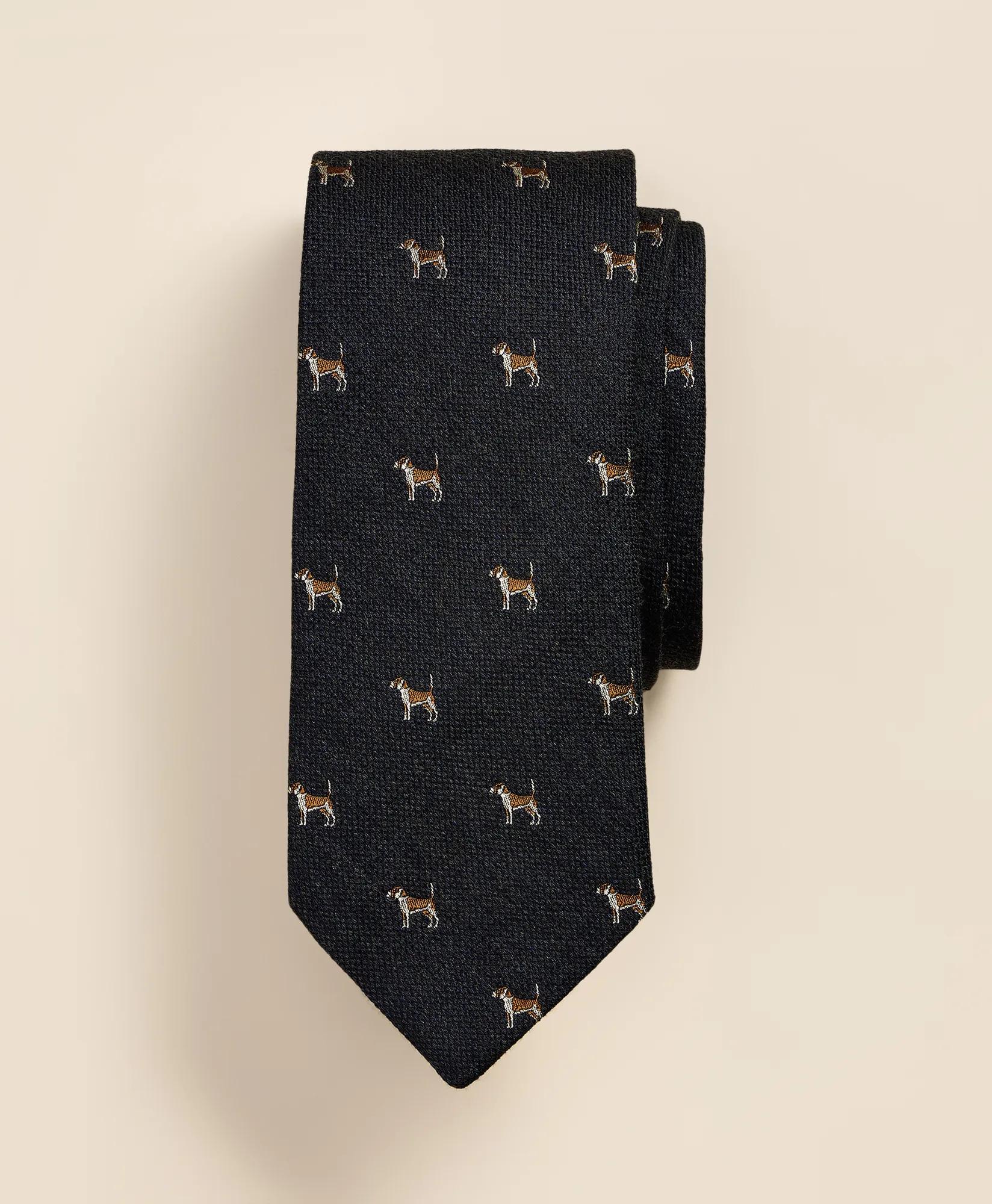 Silk-Wool Bloodhound Tie, image 1
