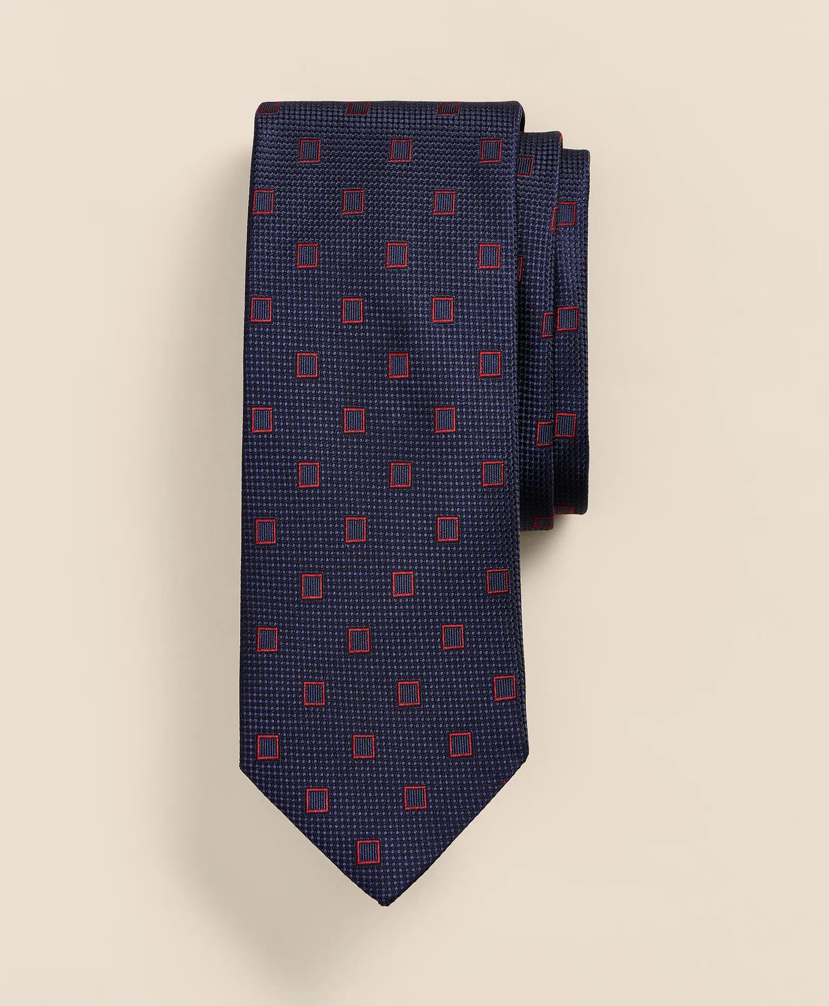 Silk Outlined Square Tie, image 1