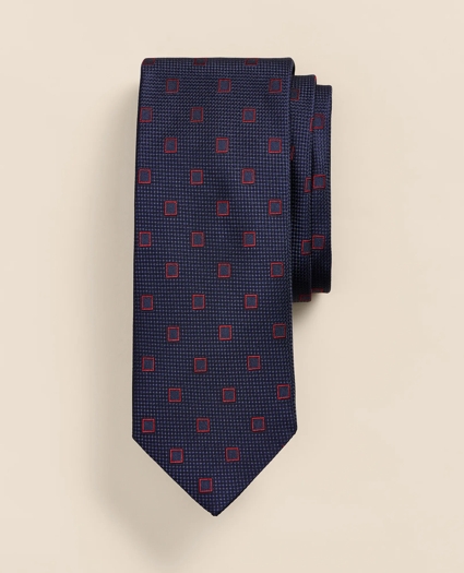 Silk Outlined Square Tie