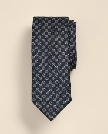 Silk Framed Squares Tie