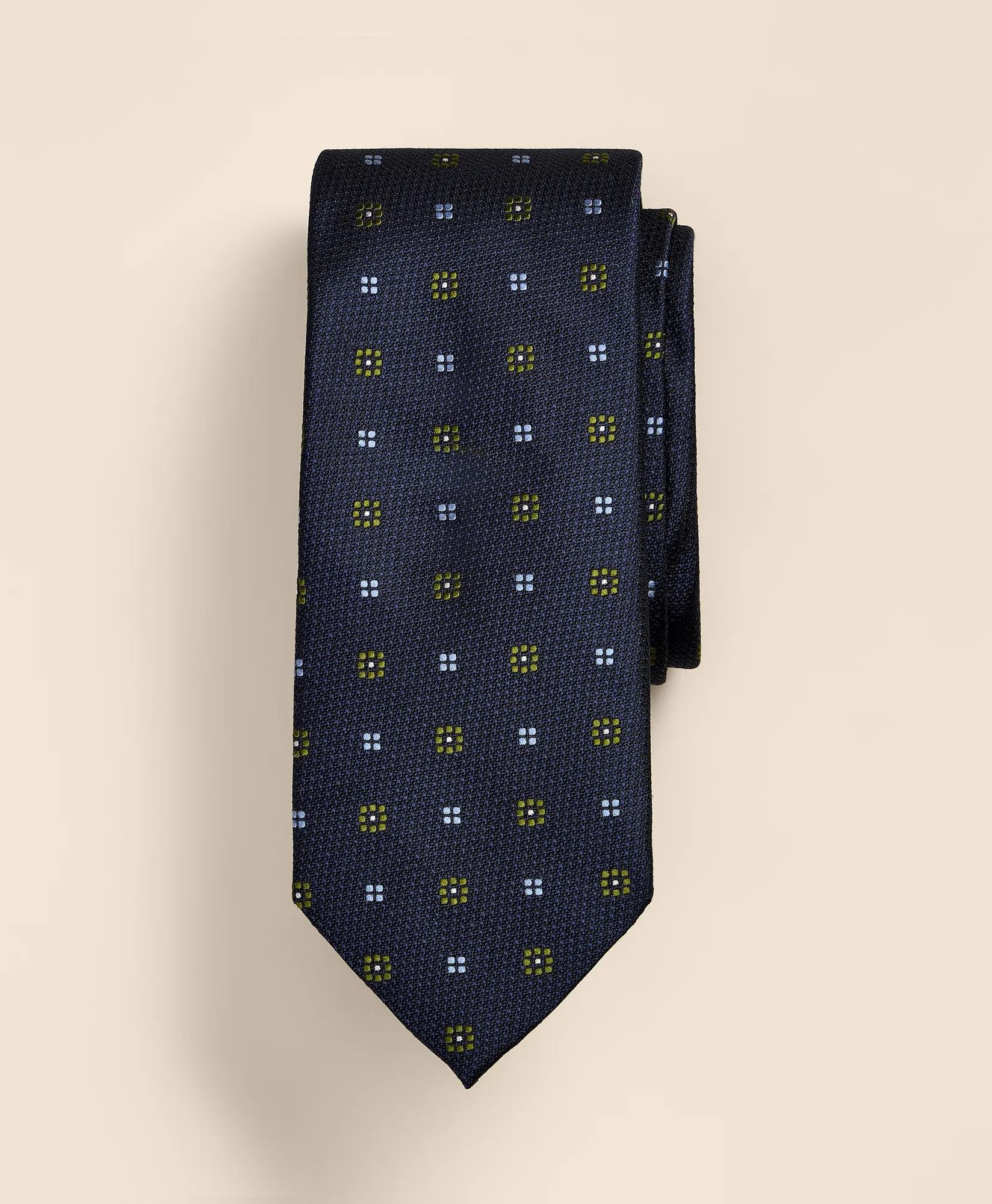 Silk Flower Dots Tie, image 1