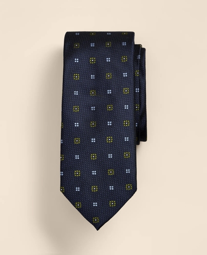 Silk Flower Dots Tie