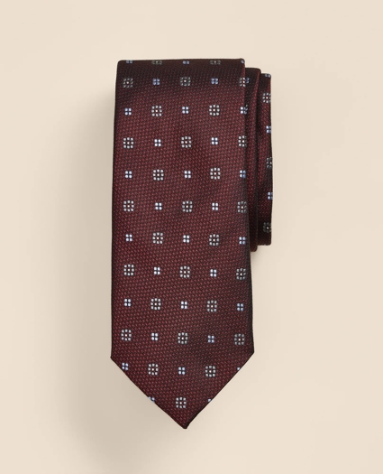 Silk Flower Dots Tie