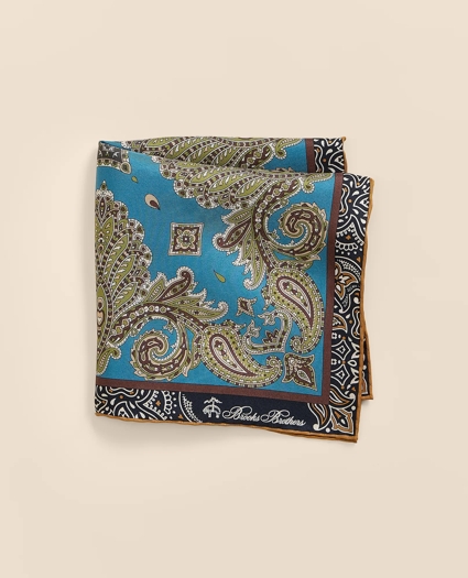 Silk Paisley Pocket Square