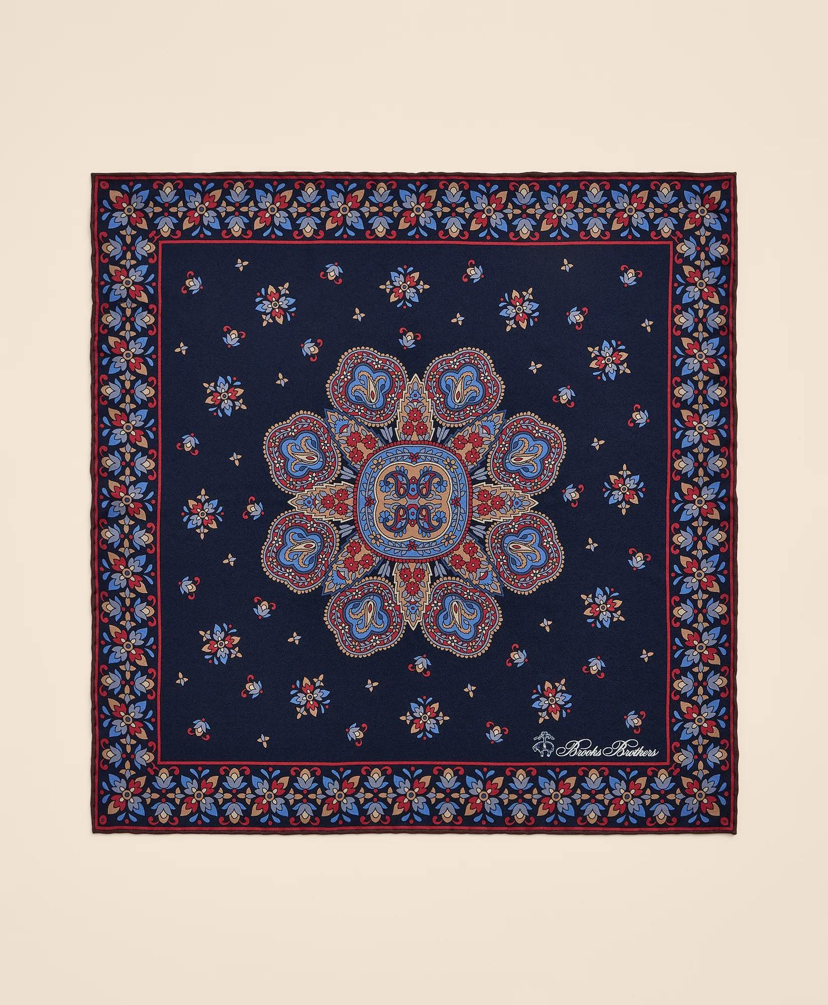 Silk Foulard Pocket Square, image 2