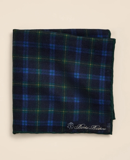 Wool Plaid Pocket Square