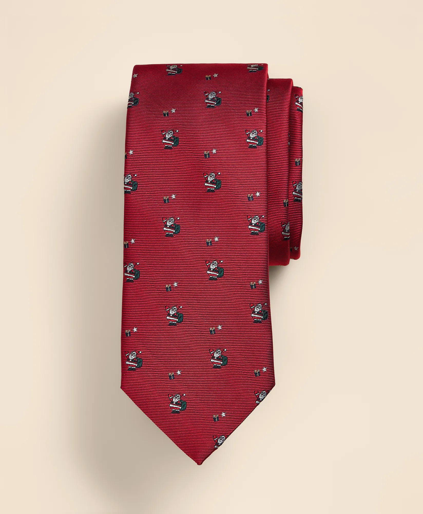 Silk Santa Tie, image 1