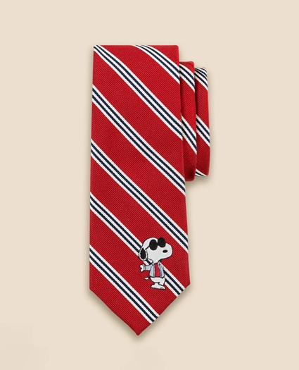 Brooks Brothers x PEANUTS Silk Mini BB#1 Rep Stripe Tie, image 1