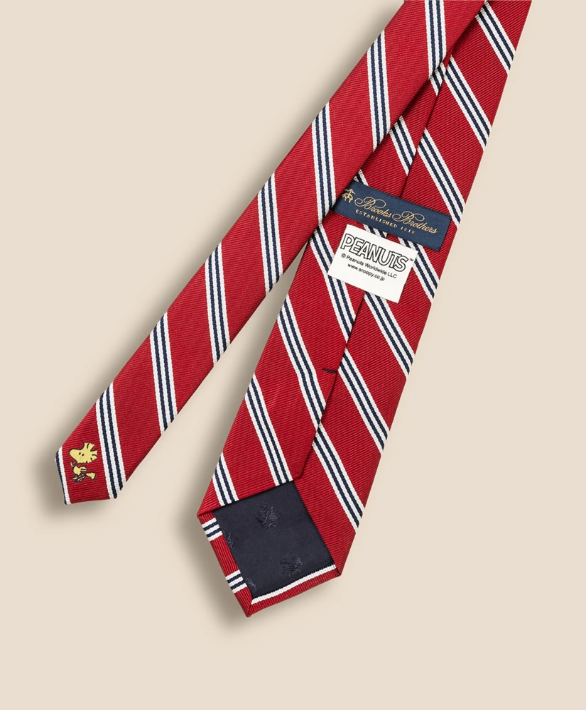 Brooks Brothers x PEANUTS Silk Mini BB#1 Rep Stripe Tie, image 2