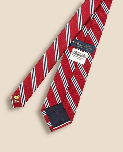 Brooks Brothers x PEANUTS Silk Mini BB#1 Rep Stripe Tie, image 2