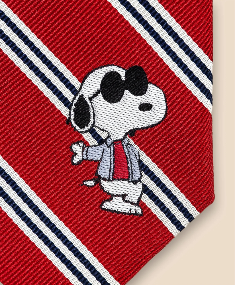 Brooks Brothers x PEANUTS Silk Mini BB#1 Rep Stripe Tie, image 3