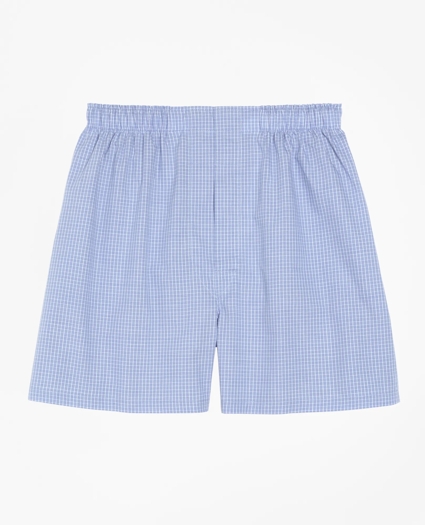 Traditional Fit Mini Check Boxers, image 1
