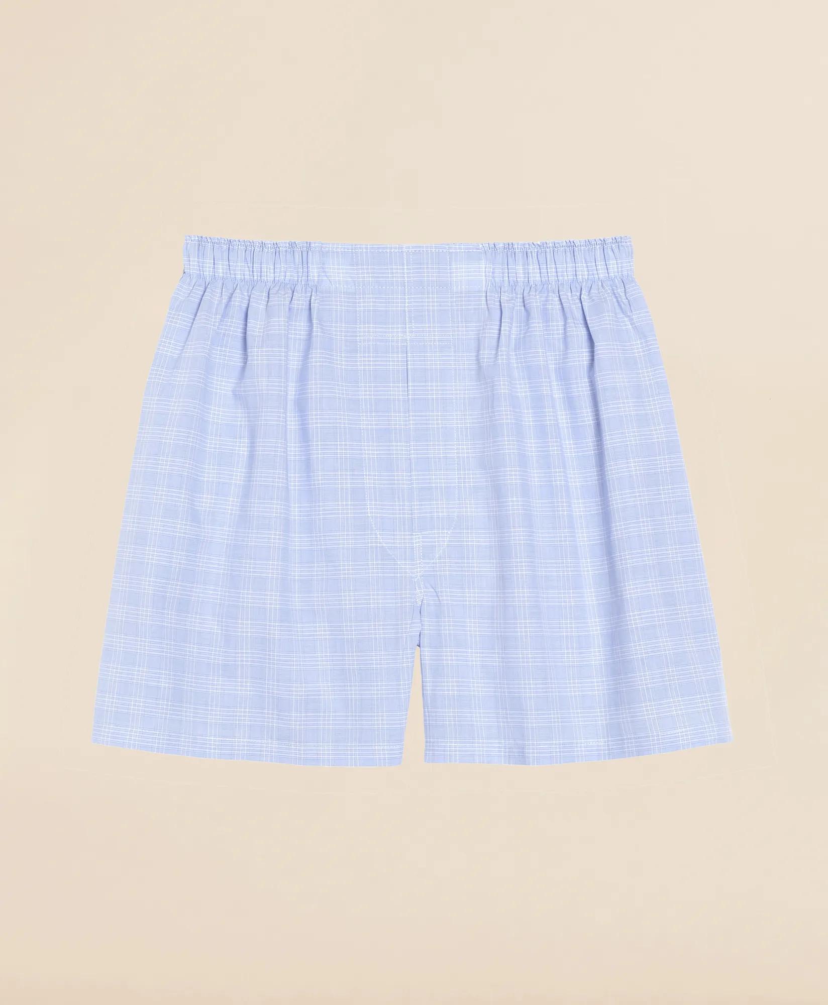 Cotton Broadcloth Glen Plaid Boxers, image 1