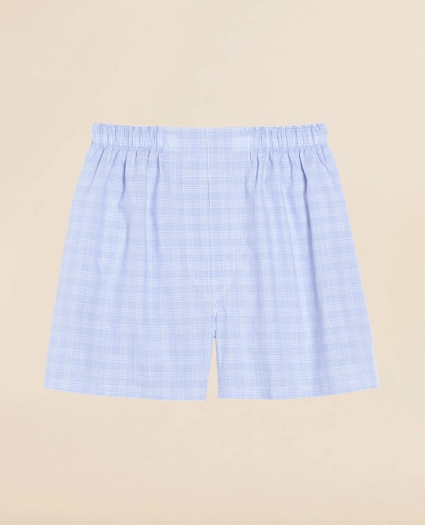 Cotton Broadcloth Glen Plaid Boxers, image 1
