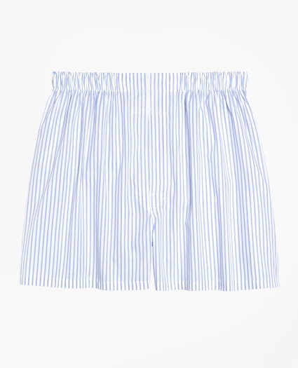 Cotton Broadcloth Ground Stripe Boxers, image 1