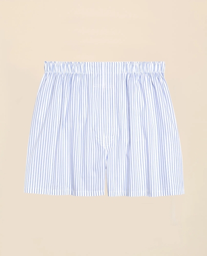 Cotton Broadcloth Ground Stripe Boxers, image 1