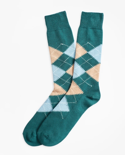 Argyle Crew Socks