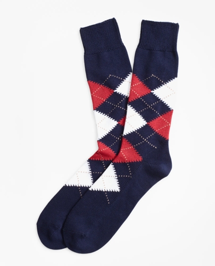 Argyle Crew Socks