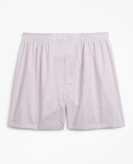 Traditional Fit Grid Check Boxers