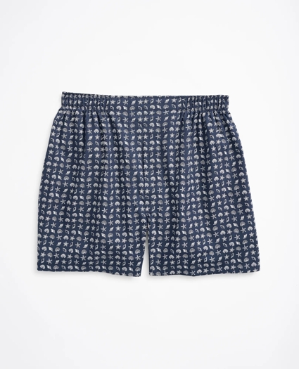 Seashell Motif Boxers