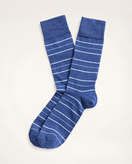 Alternating Stripe Yarn-Dyed Crew Socks