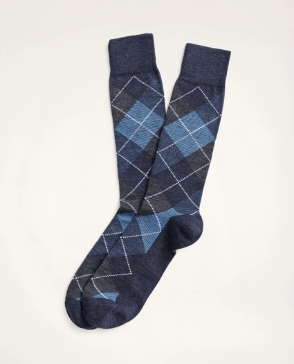 Feeder Stripe Argyle Crew Socks