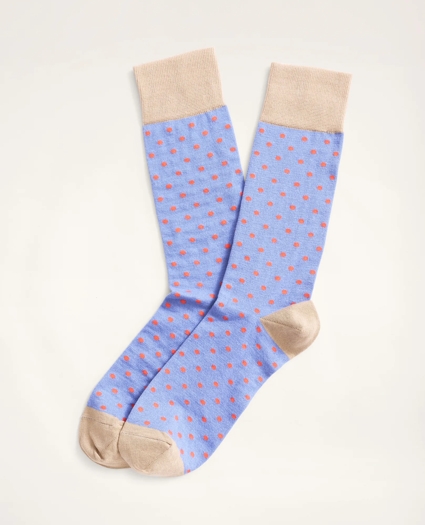 Contrast Dot Crew Socks