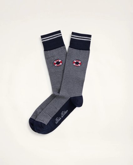 Nautical Stripe Crew Socks