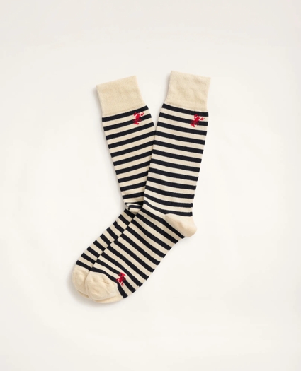 Lobster Stripe Crew Socks
