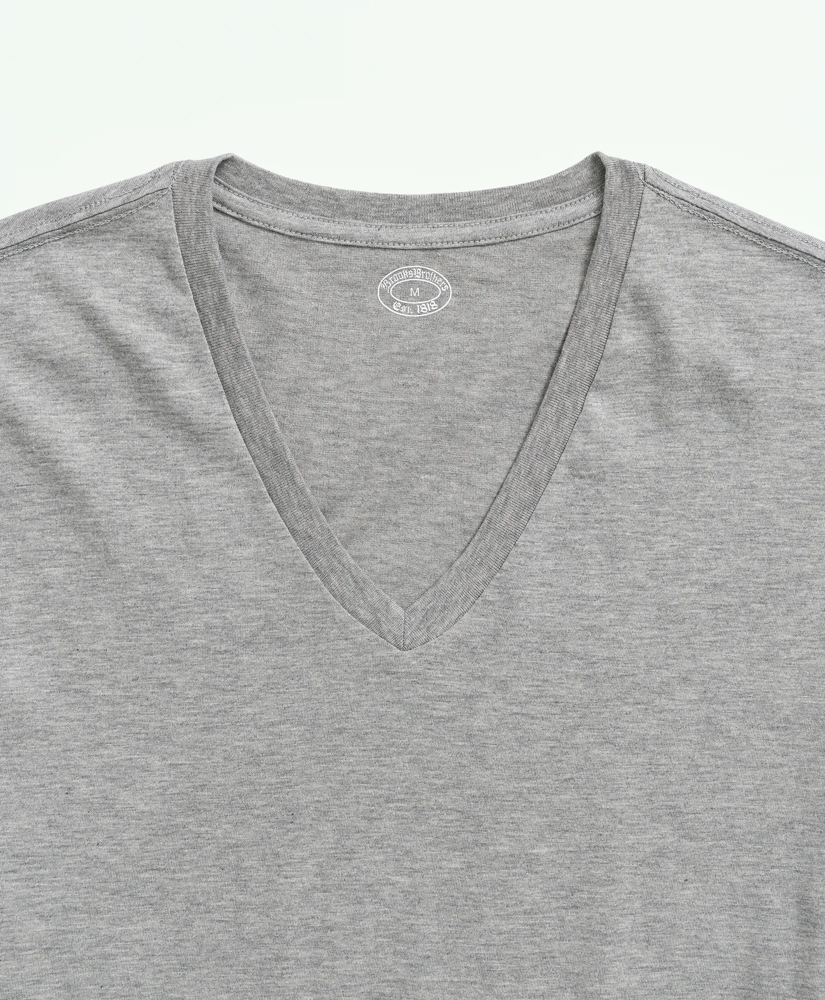 Supima® Cotton V-Neck Undershirt-3 Pack, image 3