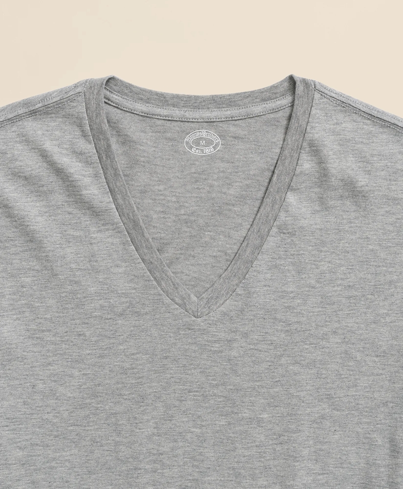 Supima&reg; Cotton V-Neck Undershirt-3 Pack, image 3