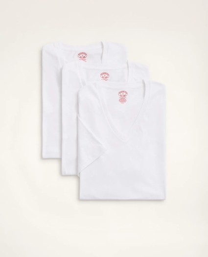 Supima® Cotton V-Neck Undershirt-3 Pack, image 3
