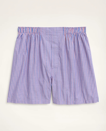 Cotton Broadcloth Striped Boxers